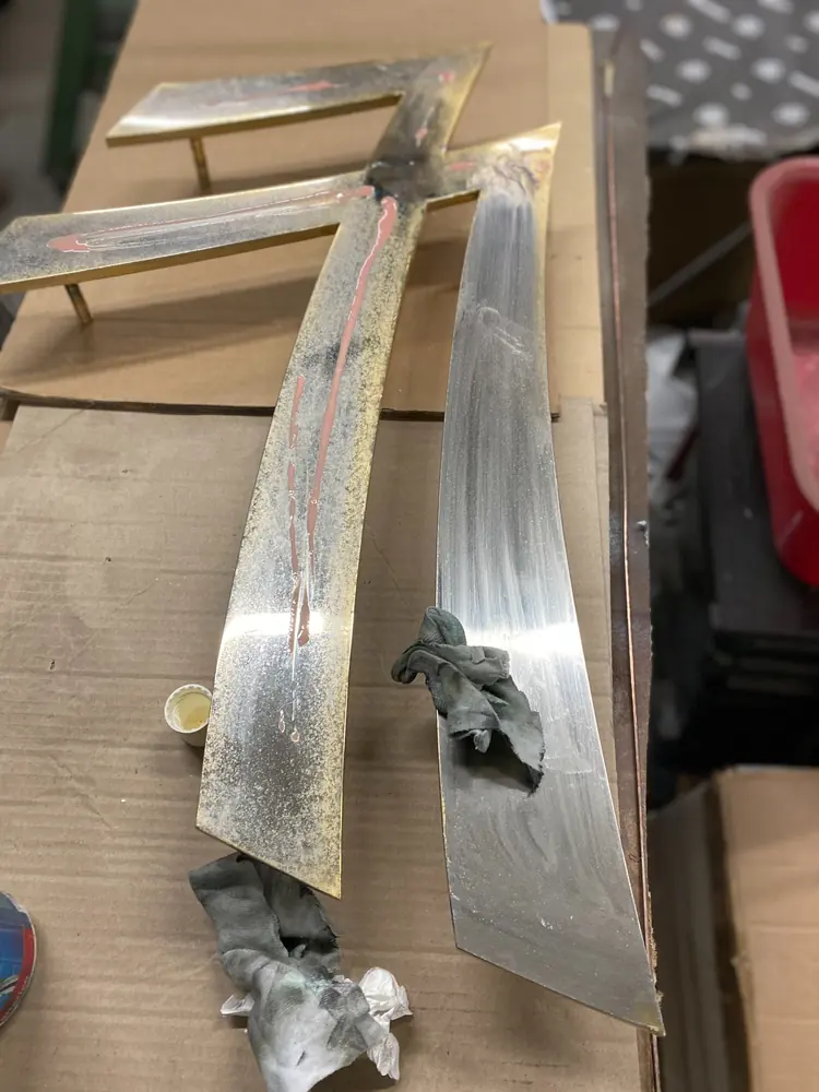 Quattroelle superyacht emblem restoration — 6